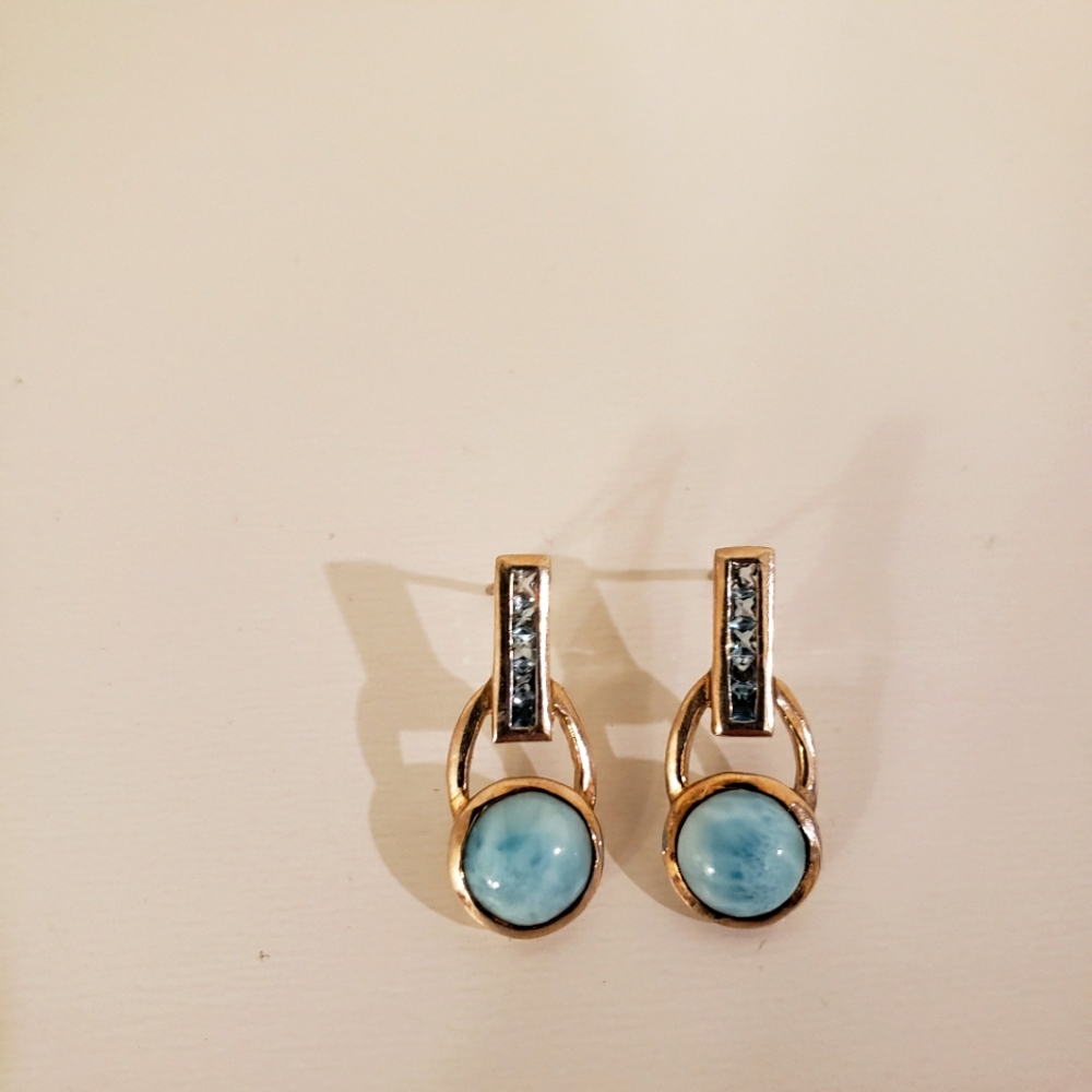 Marahlago larimar earrings